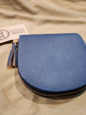 Moda West Blue Wallet with Tassle, new with tags